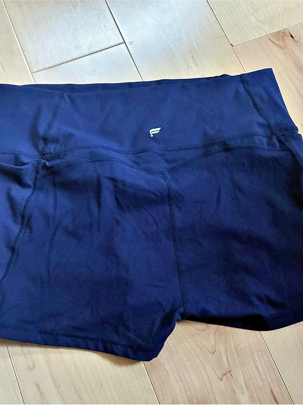 Fabletics PureLuxe Bike Shorts in Blue Like New